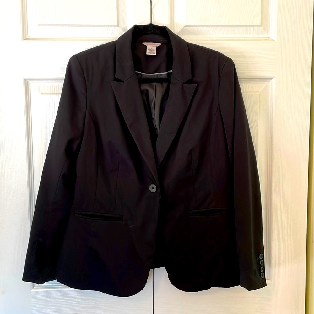 Liz Claiborne Black Blazer Size 12